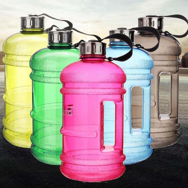 plastic water bottle 2.2L with stainless steel cap
