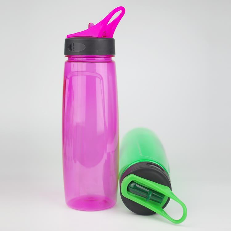Straw Plastic Water Bottle BPA Free