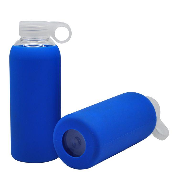 Custom Silicone Glass Water Bottle With Sleeve
