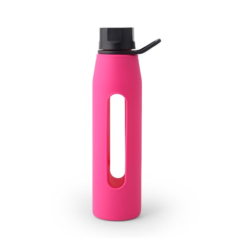 20 OZ Glass Water Bottle With Silicone Sleeve