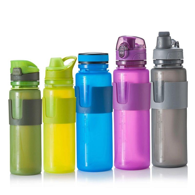 Custom Everich collapsible silicone squeeze sports bottle