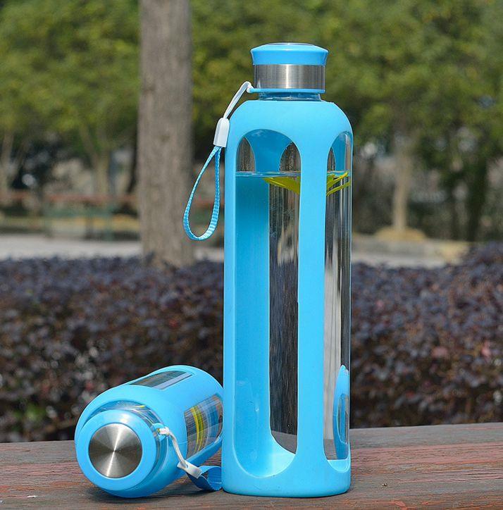 750ml borosilicate glass water bottle 
