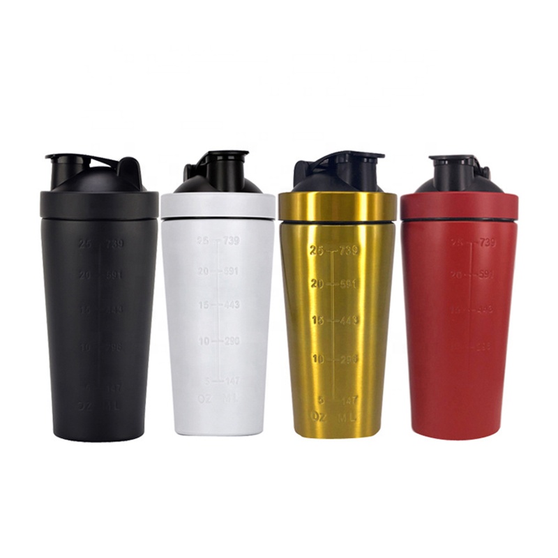 Gym Sports Stainless Steel Protein Shaker Bottle Metal Custom Wholesale Shaker