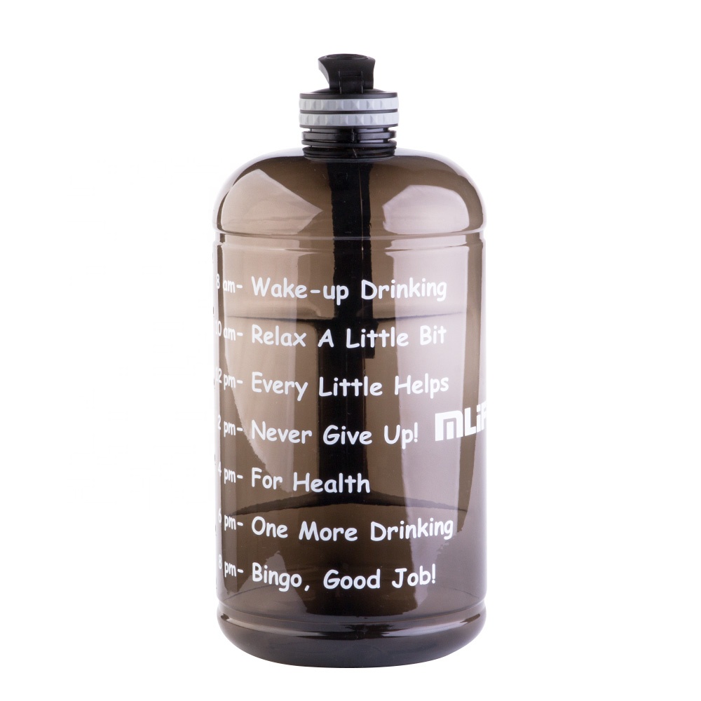 1 Gallon BPA Free Body Building Custom Logo Gym Protein Shaker Water Bottle