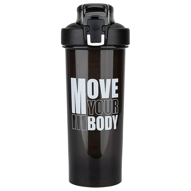 2020 new BPA free custom logo plastic gym sport protein shaker water bottle 