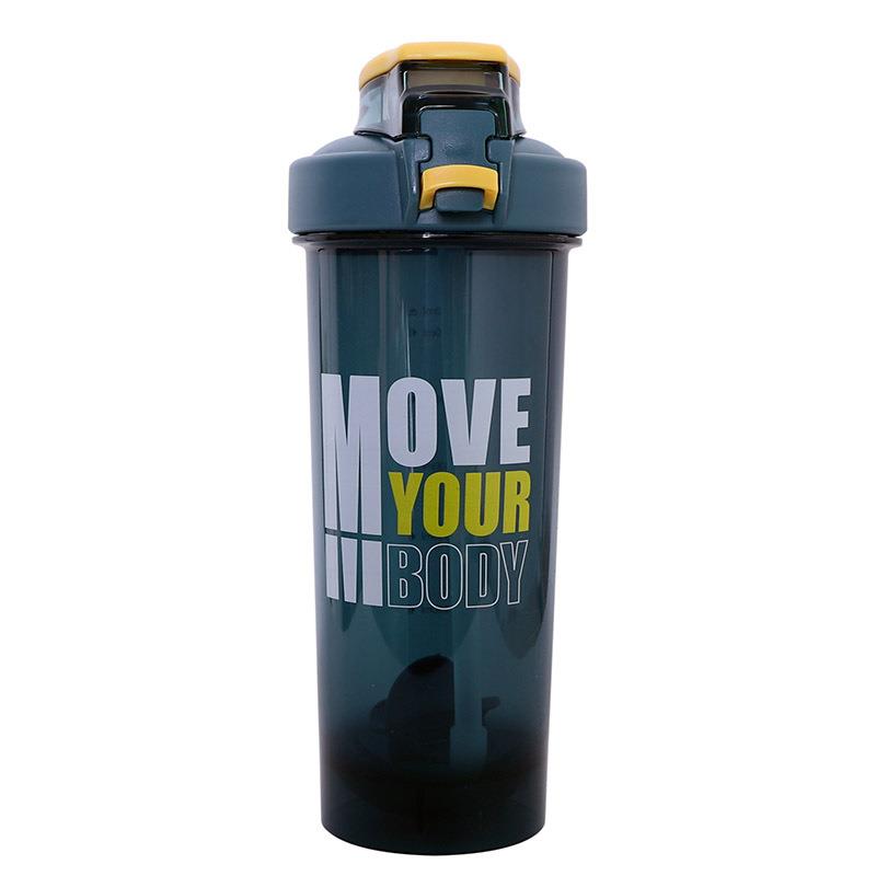 2020 new BPA free custom logo plastic gym sport protein shaker water bottle 