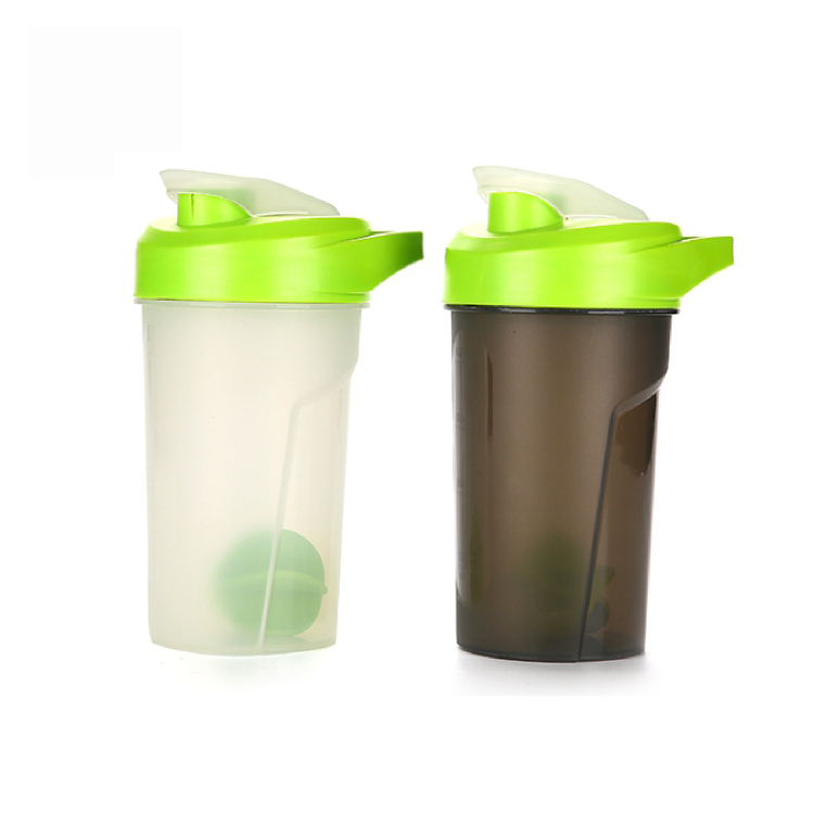 500ML custom logo design sports blender water bottles protein shaker with mixer ball 