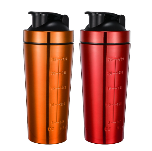 500ml Vacuum Gym Water Bottle Protein Shaker Fitness Gym Blender Mixer Protein Stainless Steel Shaker for Gym 