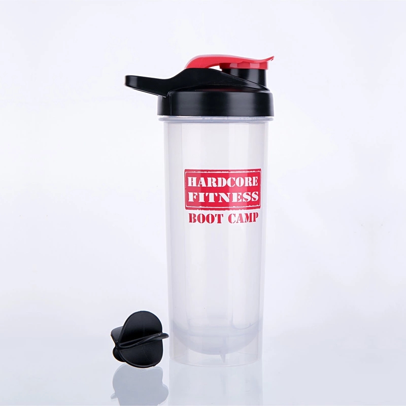 BPA free Protein Powder Shaker Cup Fitness Portable Layered Sports 700ML Water Bottle cheap shaker bottles custom 