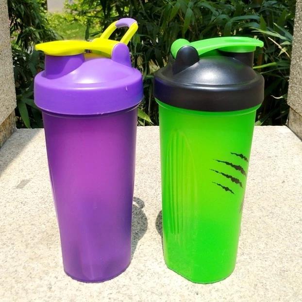 600ml custom sport protein shaker gym bottle with mixer ball bpa free 
