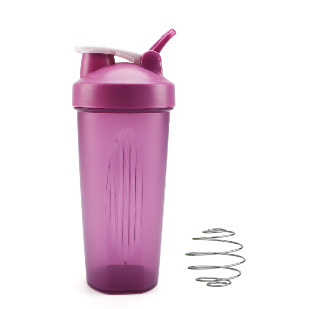 Custom Logo Mixing Water Drink Gym Blender Protein Shaker Bottle Plastic Portable Blender Shaker Bottle With Ball