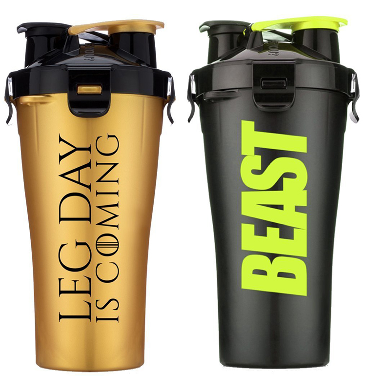 Best customized dual protein shaker bottle with certificate