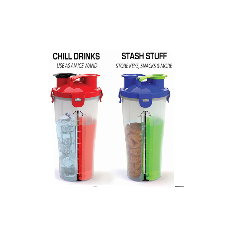 Best customized dual protein shaker bottle with certificate