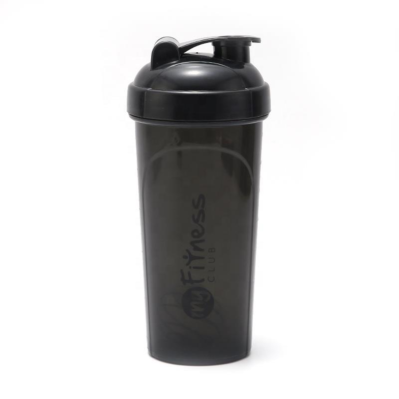 Wholesale sports bpa free plastic shaker fitness custom logo gym empty glitter shaker bottle