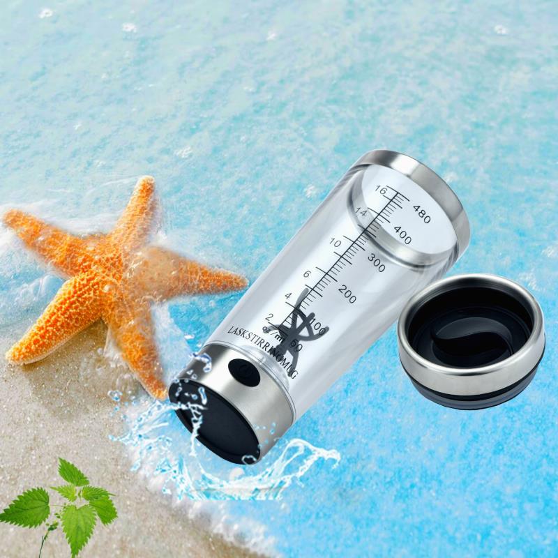 BPA free dry battery operated vortex mixer electric protein shaker bottle