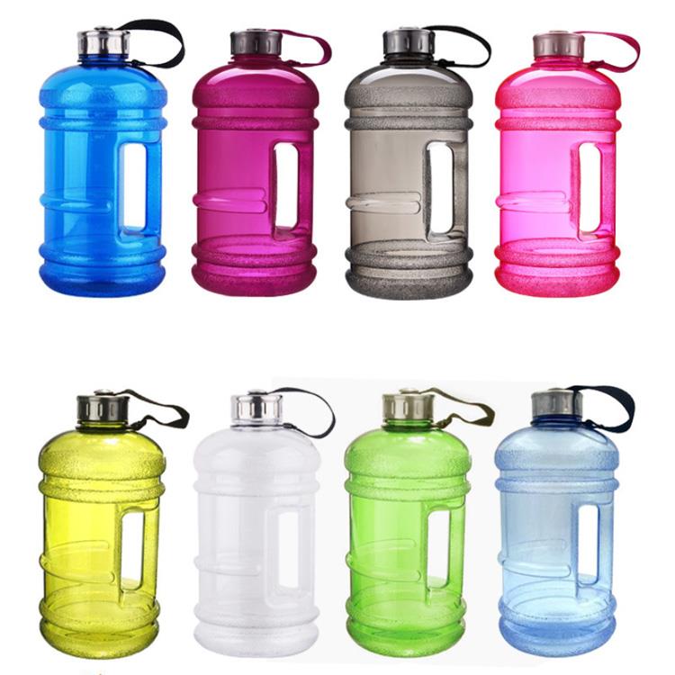 Jug 2.2L Large Sport Water Bottle Big Capacity Leakproof Container BPA Free Plastic with Carrying Loop Fitness 