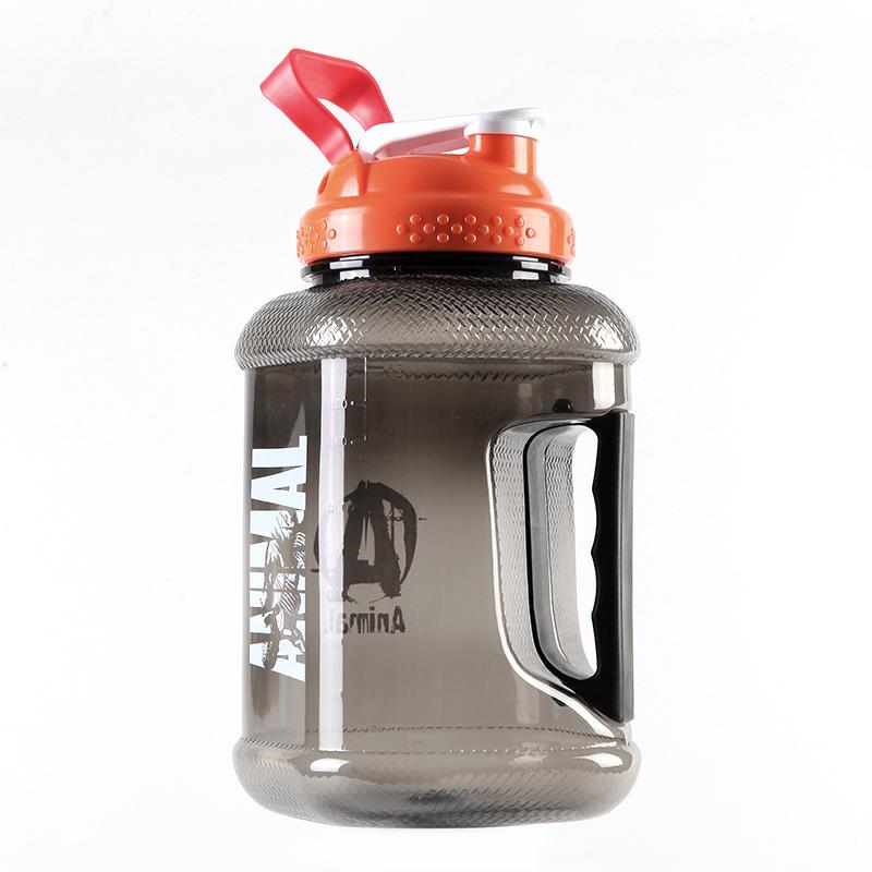 2.2L Large Capacity Gym Big Mouth Handle Portable Jug BPA Free PP Fitness Cold Water Bottle Outdoor Protein Shaker