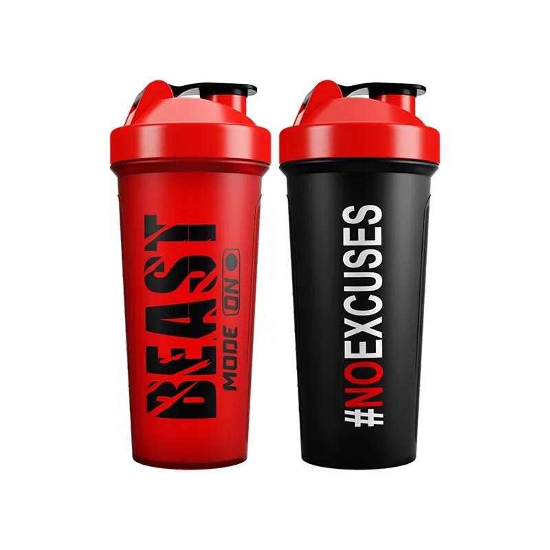 Custom Logo 24oz 1.5 Pounds Plastic Shaker Cups Gym Blender Protein Shaker Bottle for Sports Fitness