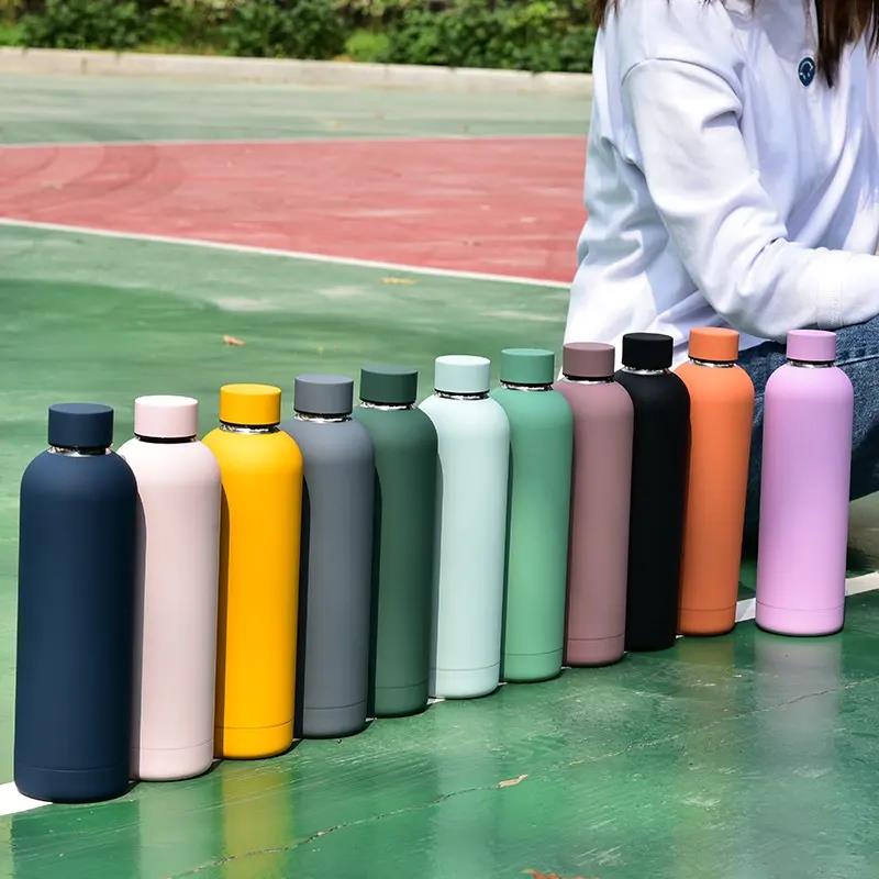 500ml cola fitness thermo eco friendly vacuum metal drink bottle stainless steel insulated water bottle with custom logo